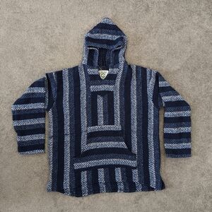 Men's Baja Joe Striped Hooded Pullover - Size XL
